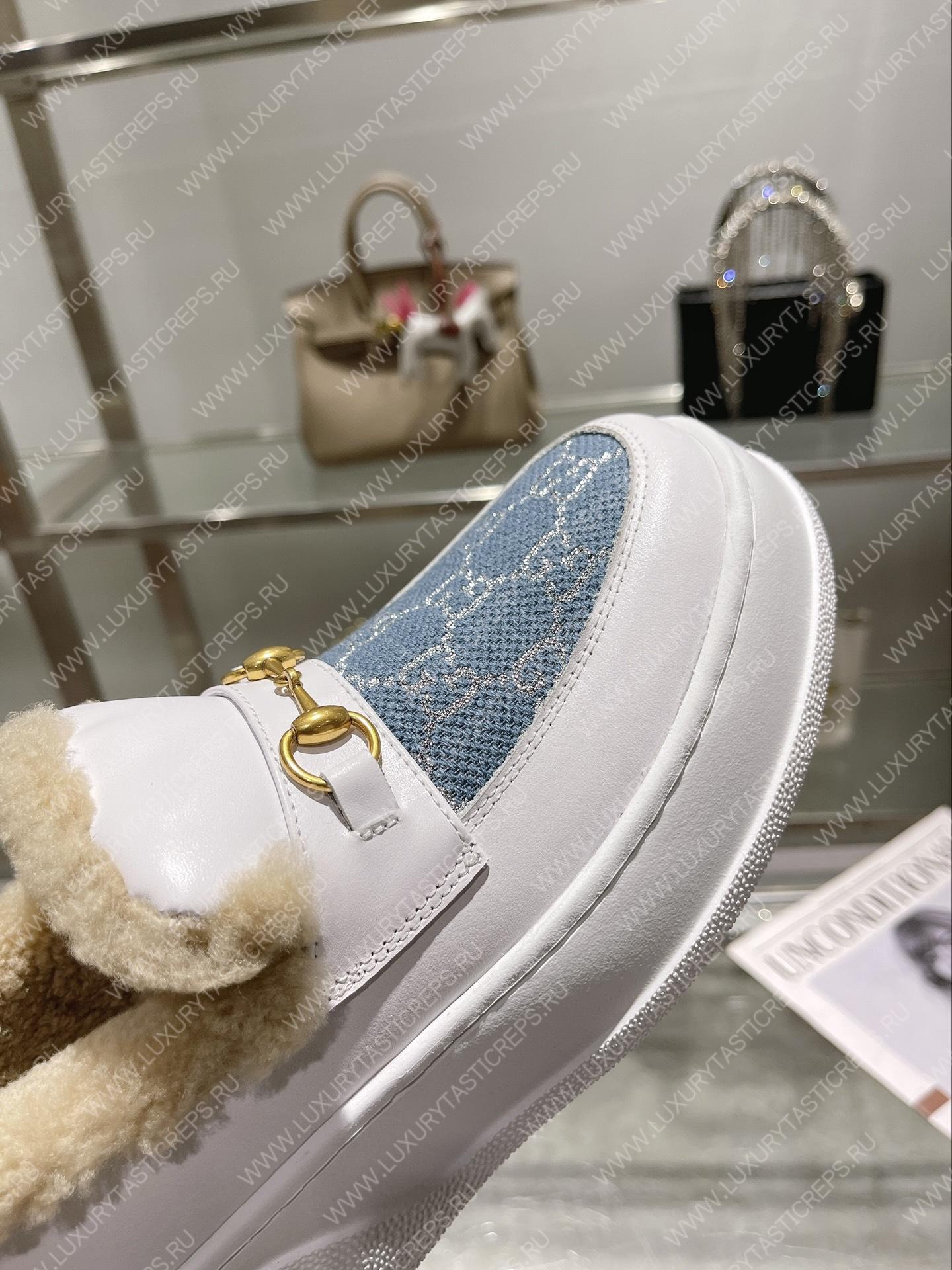 G*u*i loafer white 730227