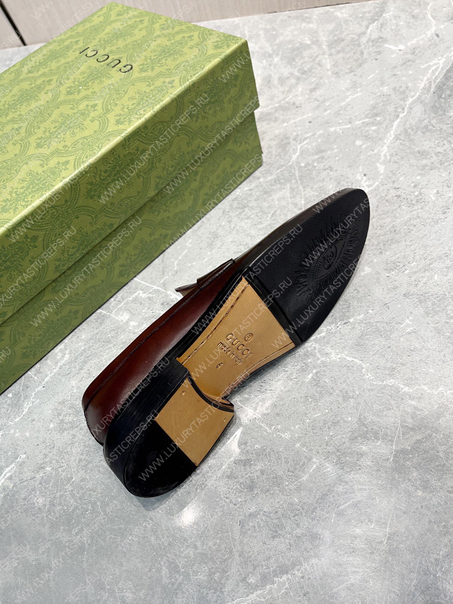 G*u*i men’s loafers burgundy 712351