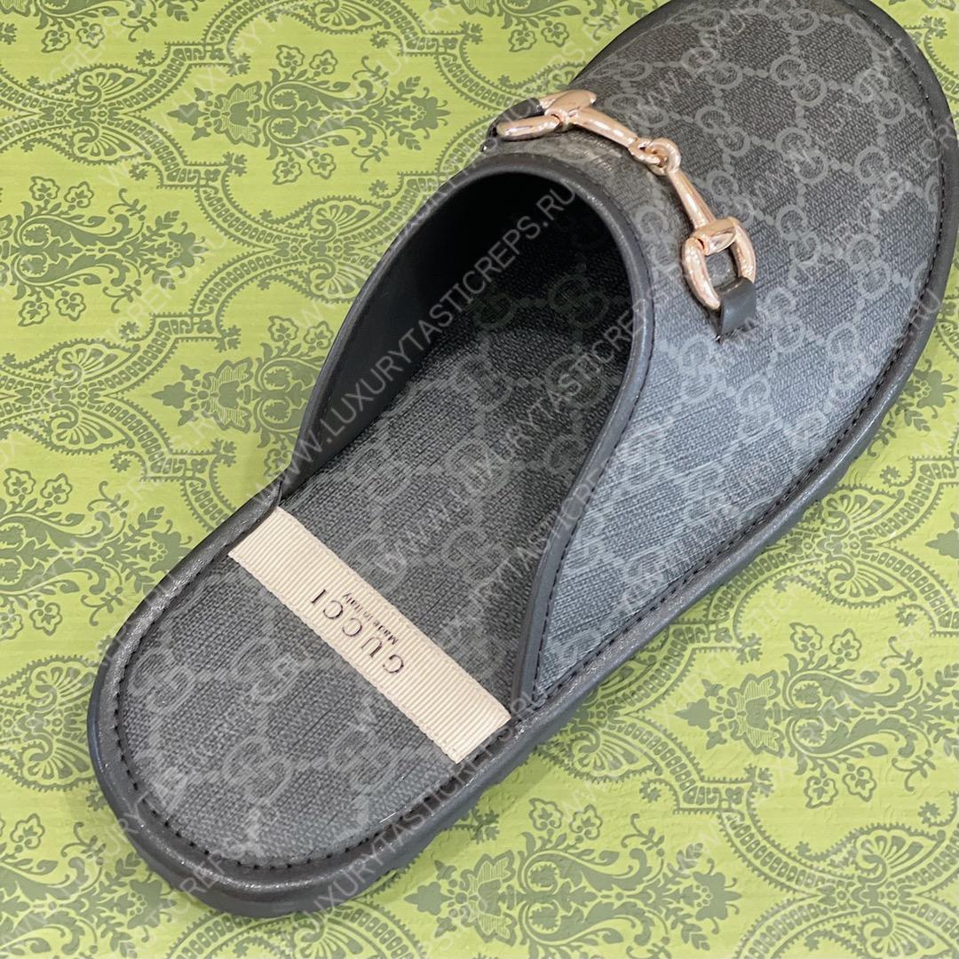 G*u*i horsebit slipper graphite 749908