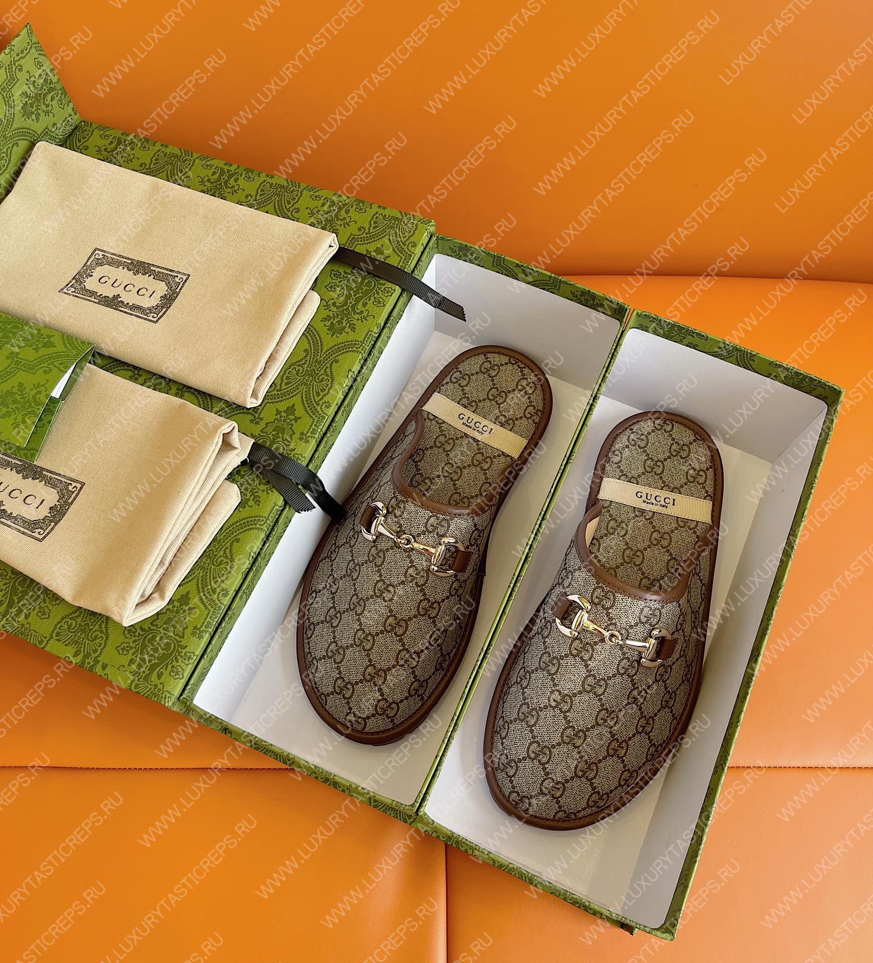 G*u*i horsebit slipper beige 749908