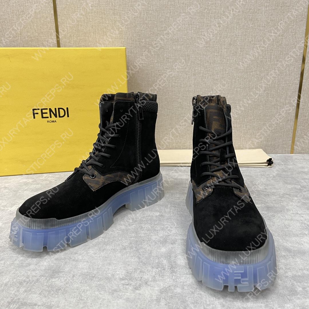 F**di ankle boots black 7u1458