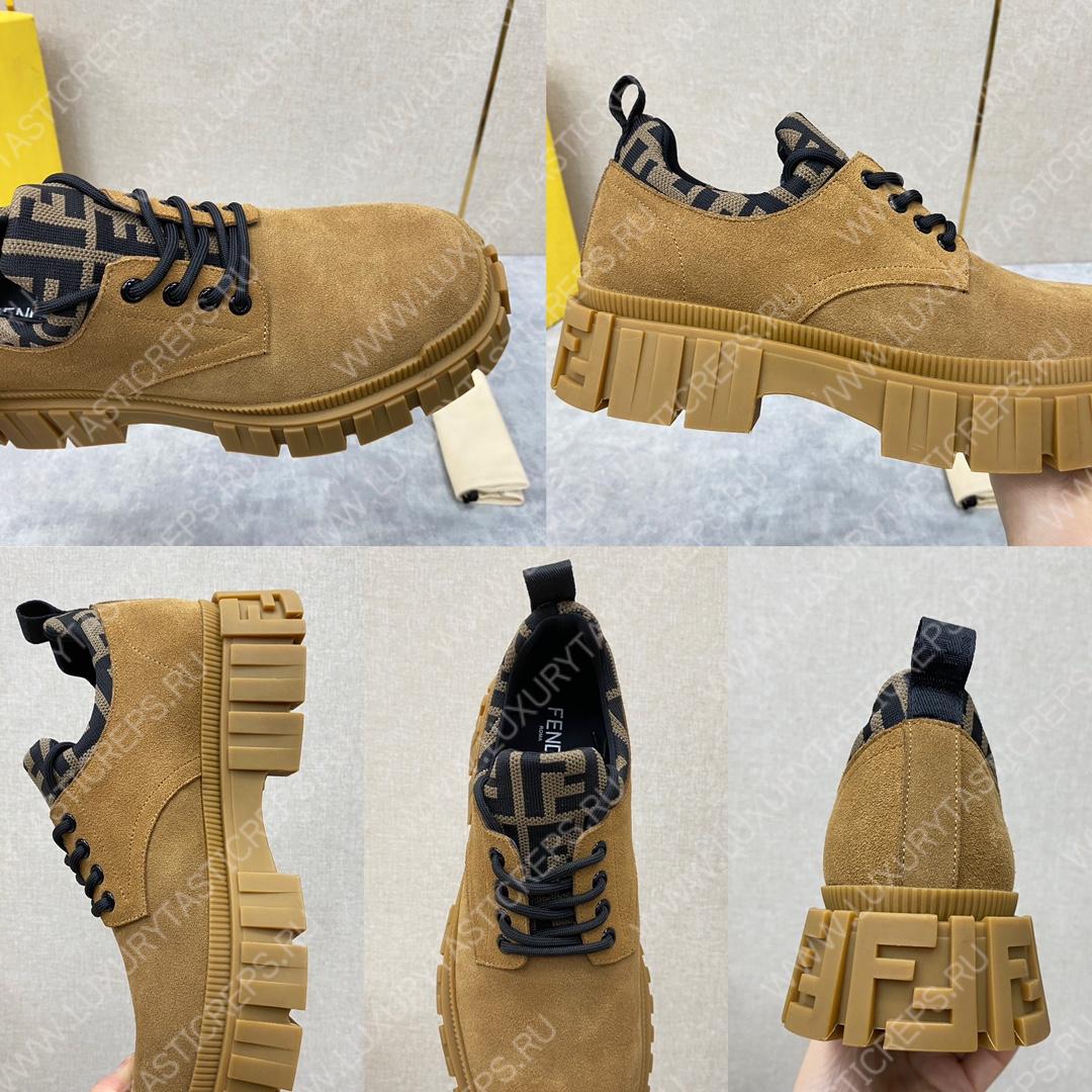F**di lace-ups light brown 7l1459ad