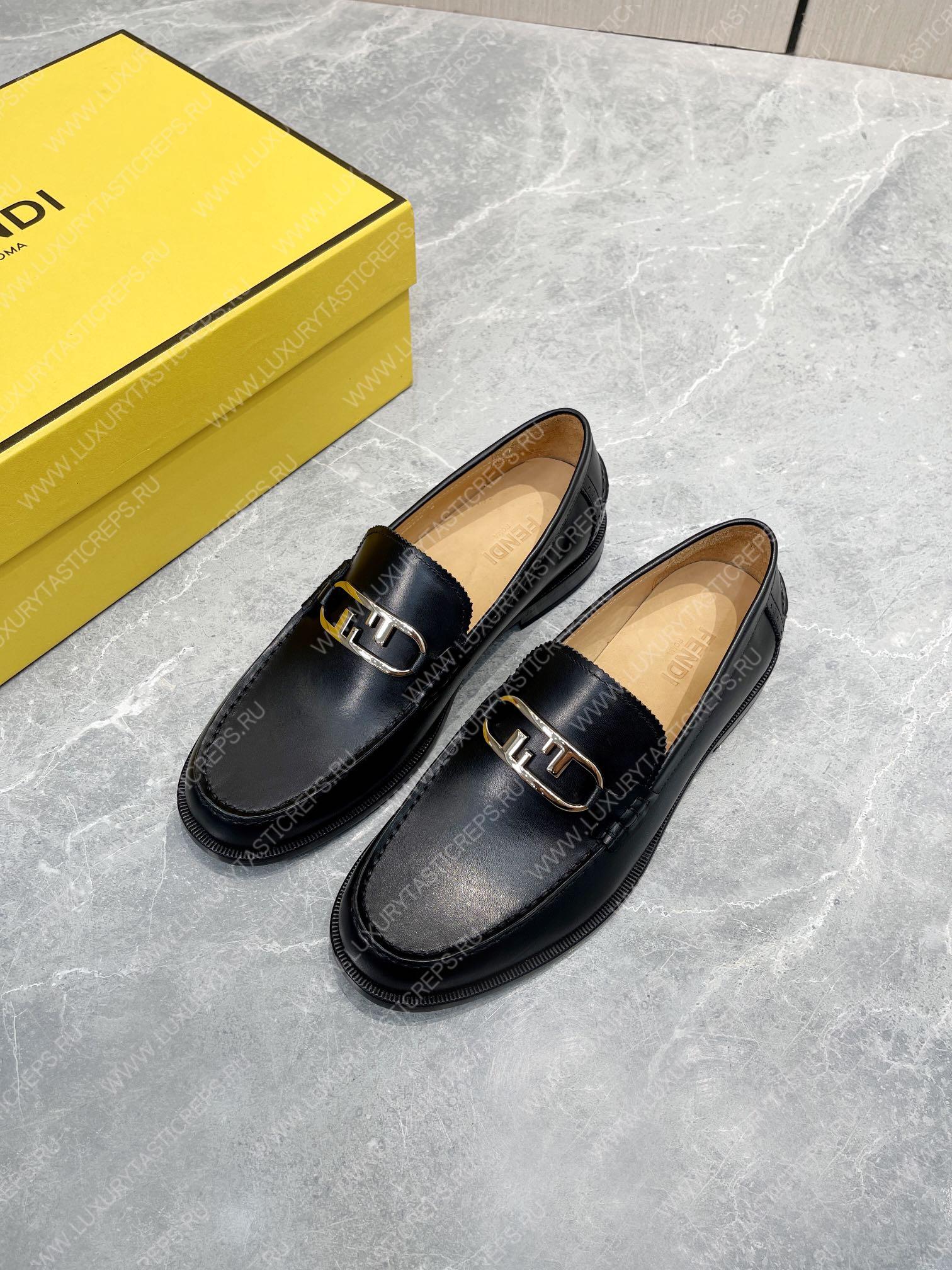 F**di o’lock driving loafers black 7d1561a