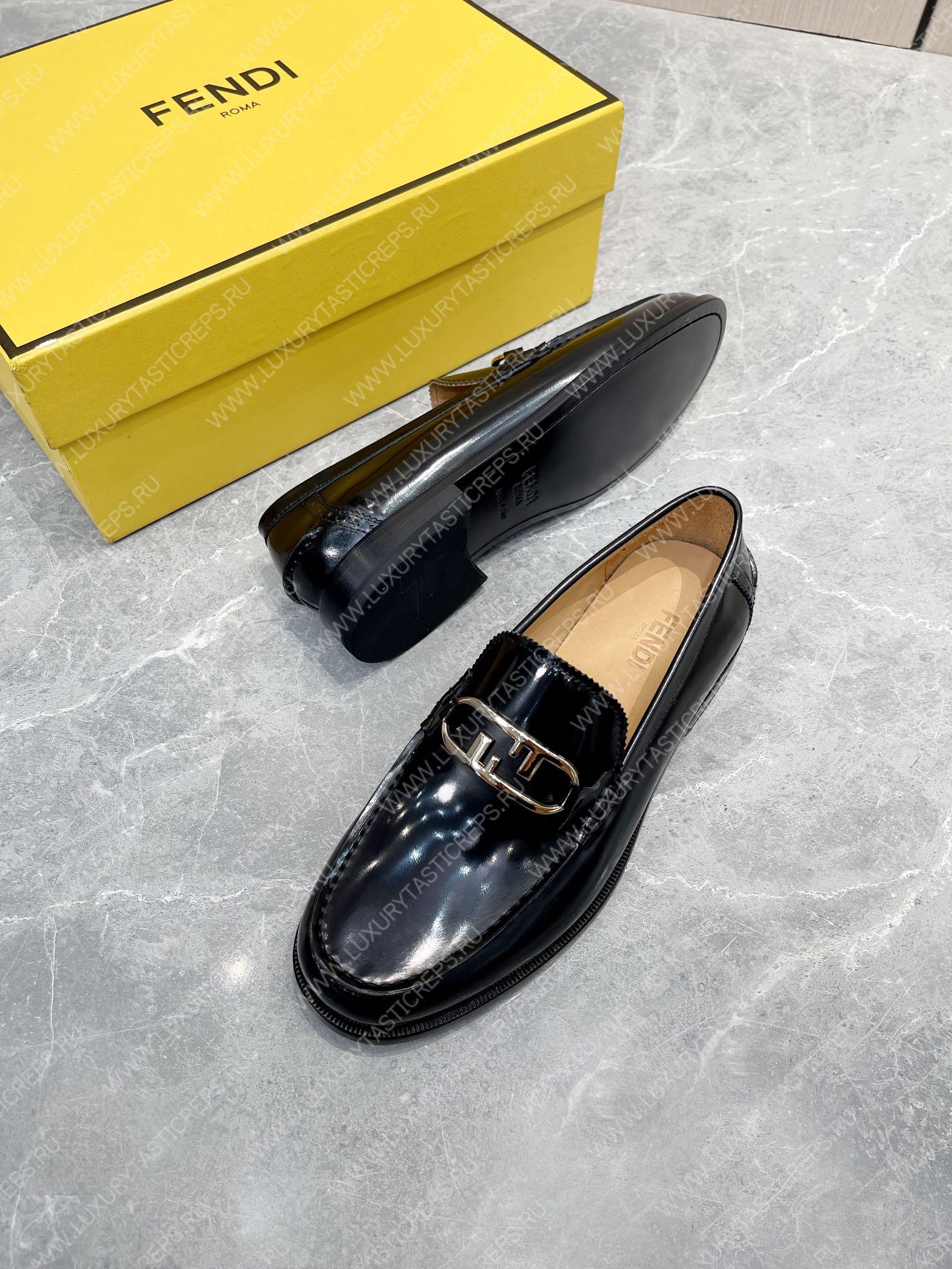 F**di o’lock driving loafers black 7d1561a