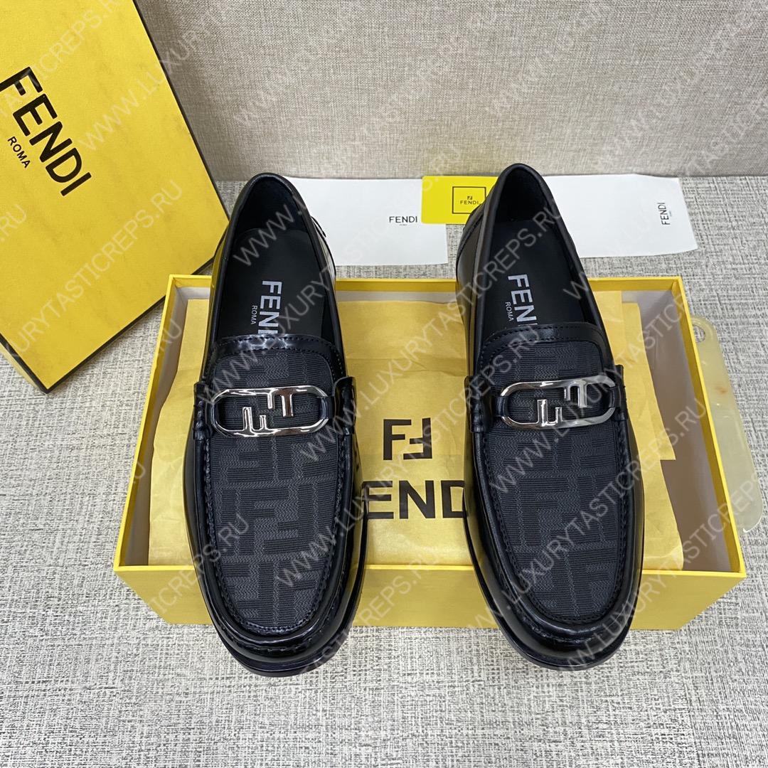 F**di o’lock driving loafers black 7d1561ajz