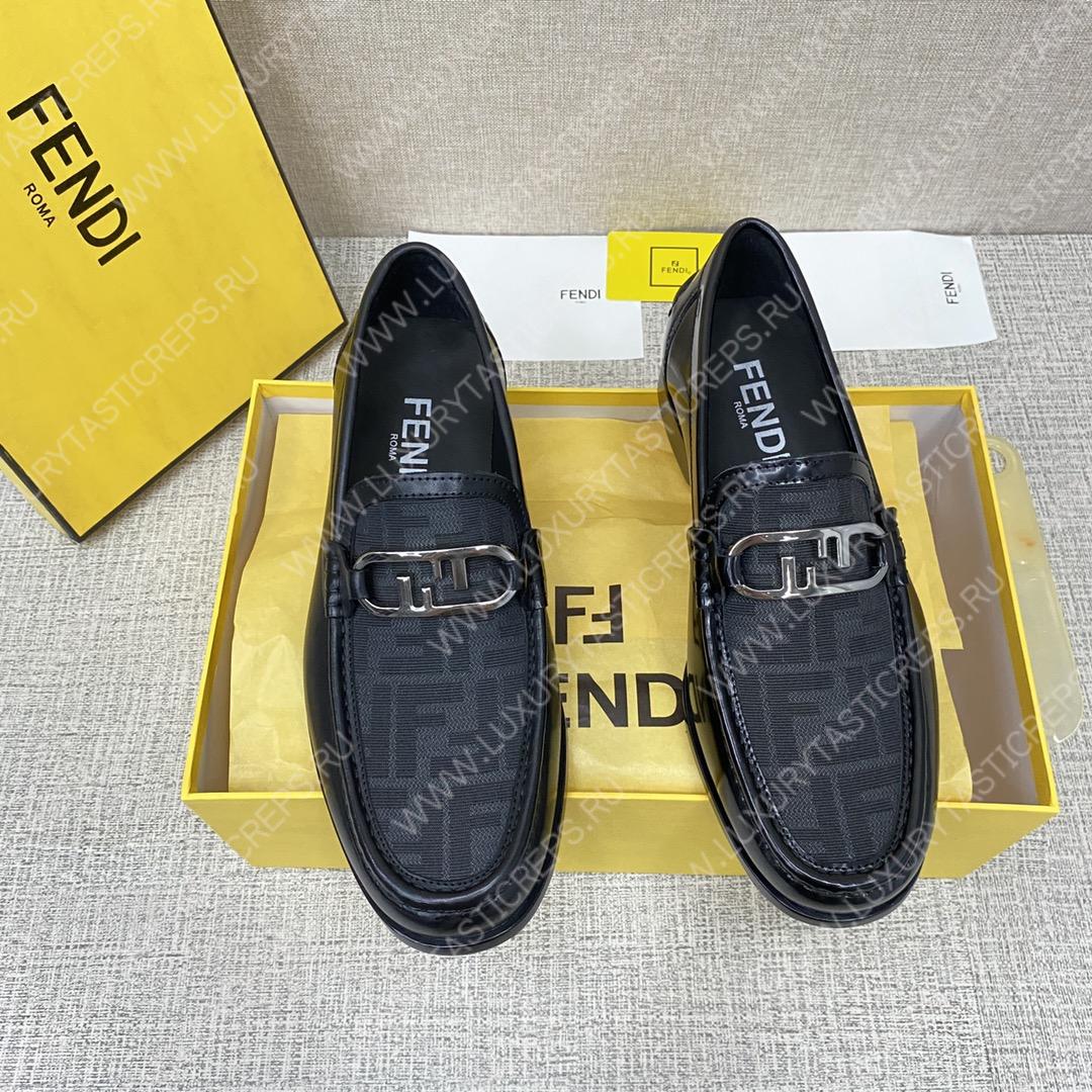 F**di o’lock driving loafers black 7d1561ajz
