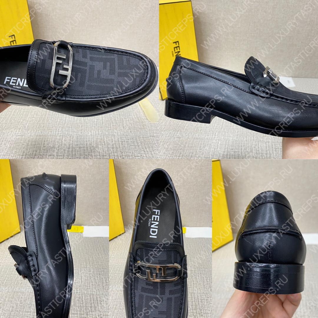 F**di o’lock driving loafers black 7d1561ajz