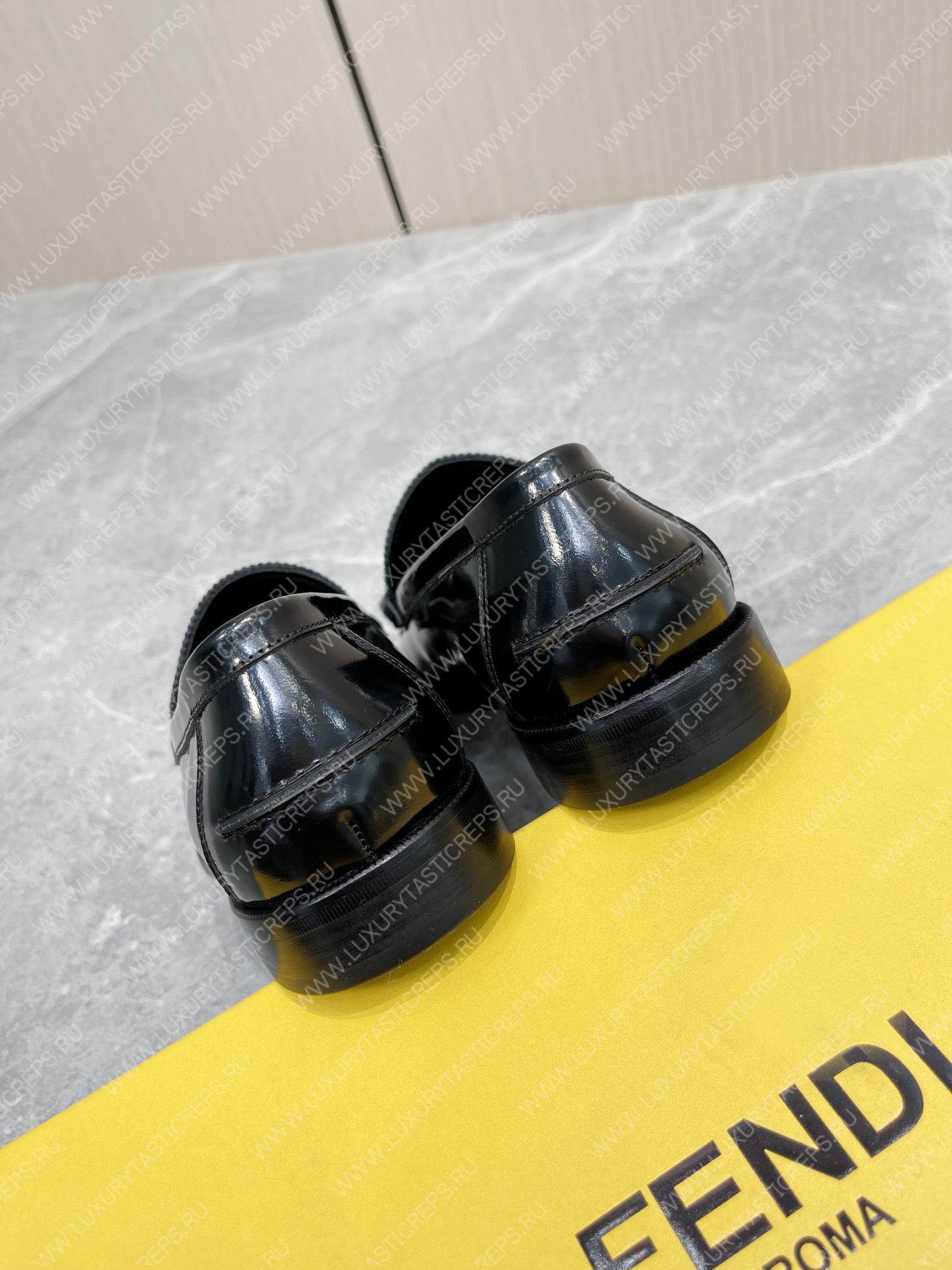 F**di leather loafers black 7d1557