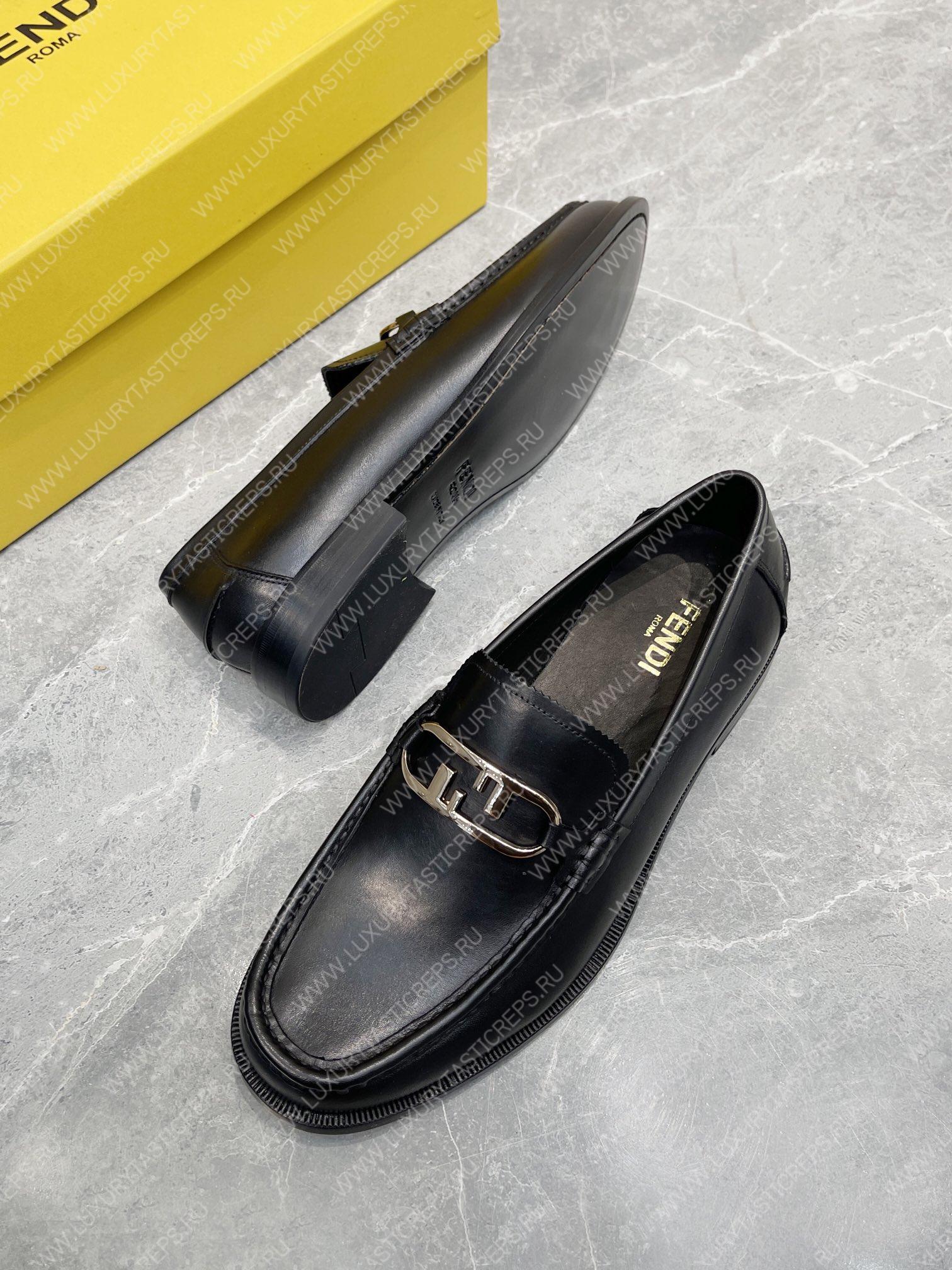 F**di leather loafers black 7d1667
