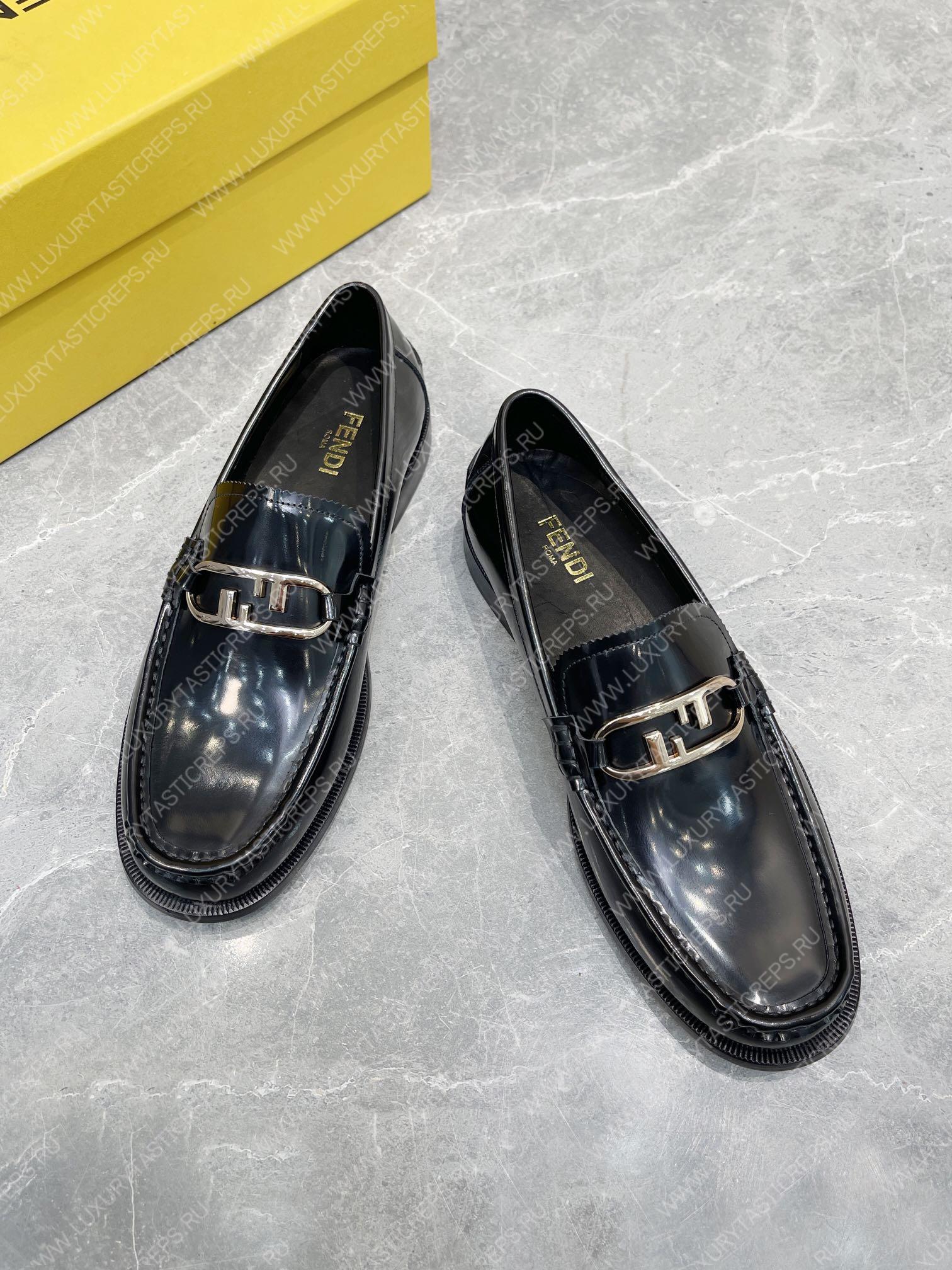 F**di o’lock driving loafers black 7d1561a