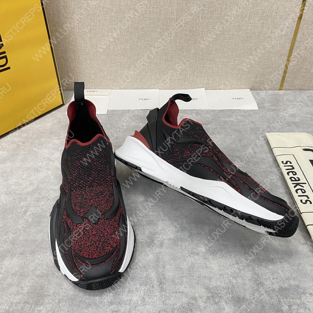 F**di flow low tops black and red 7e1392ajzhf1hgr