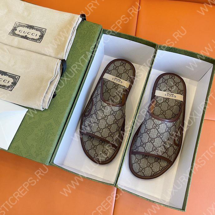 G*u*i signora monk strap shoes brown m60173