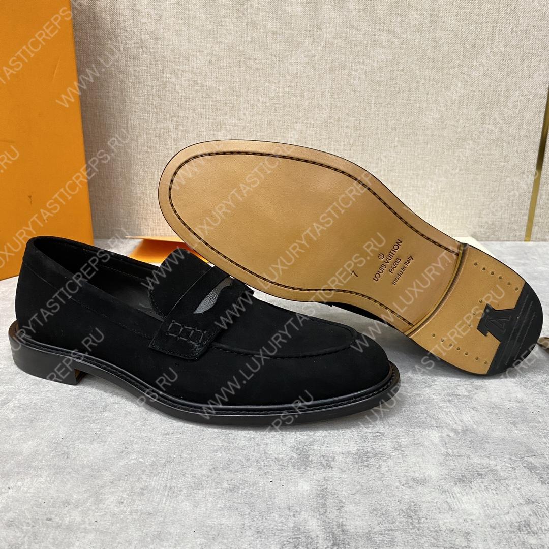 l**is V*t*n flex loafer black 1a9hpp