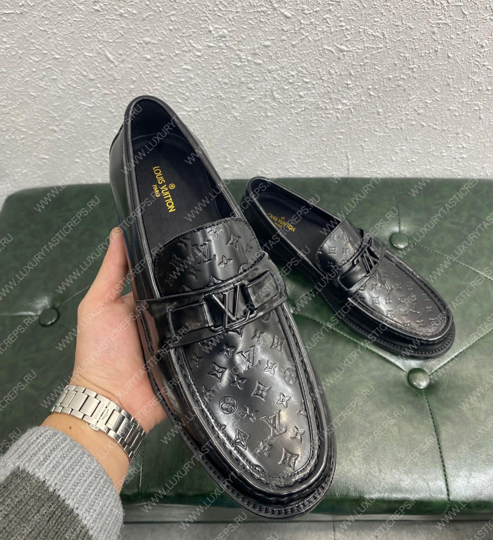 l**is V*t*n major loafer black 1aamyp