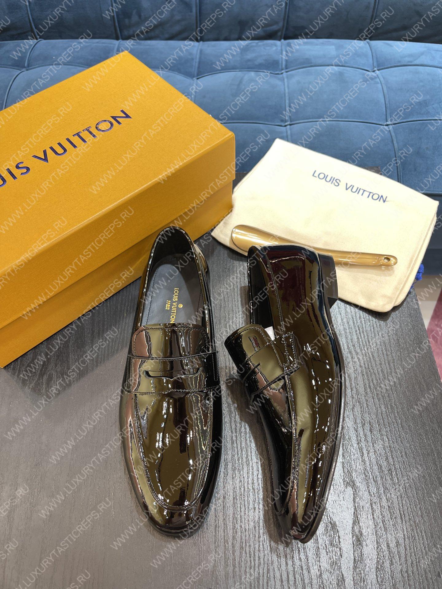 l**is V*t*n lv flex loafer dark green 1a9a9w