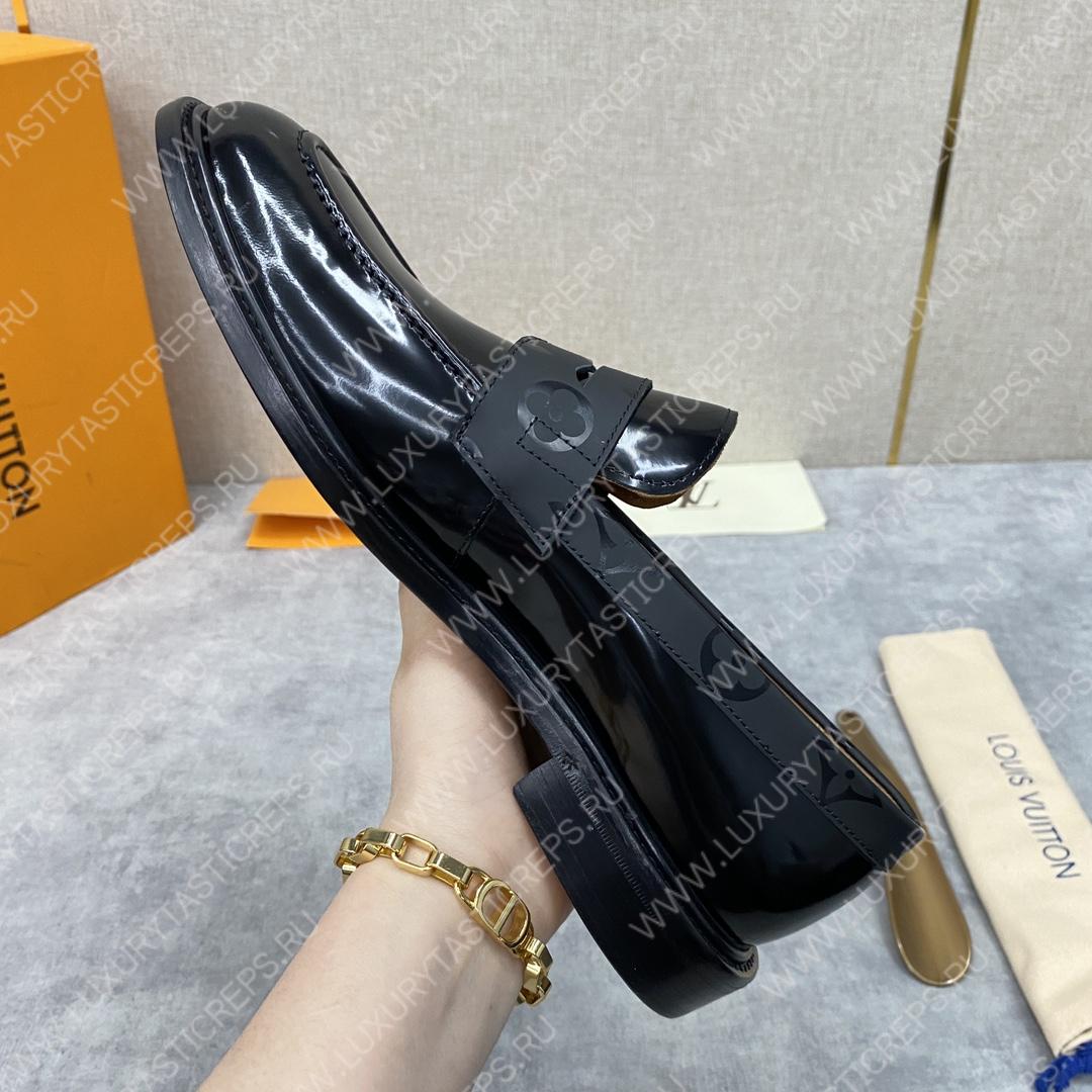 l**is V*t*n glove loafer black 1aa2dx