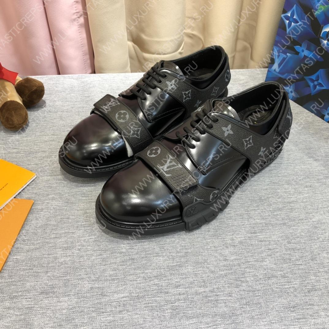 l**is V*t*n derby harness shoes black 674591b