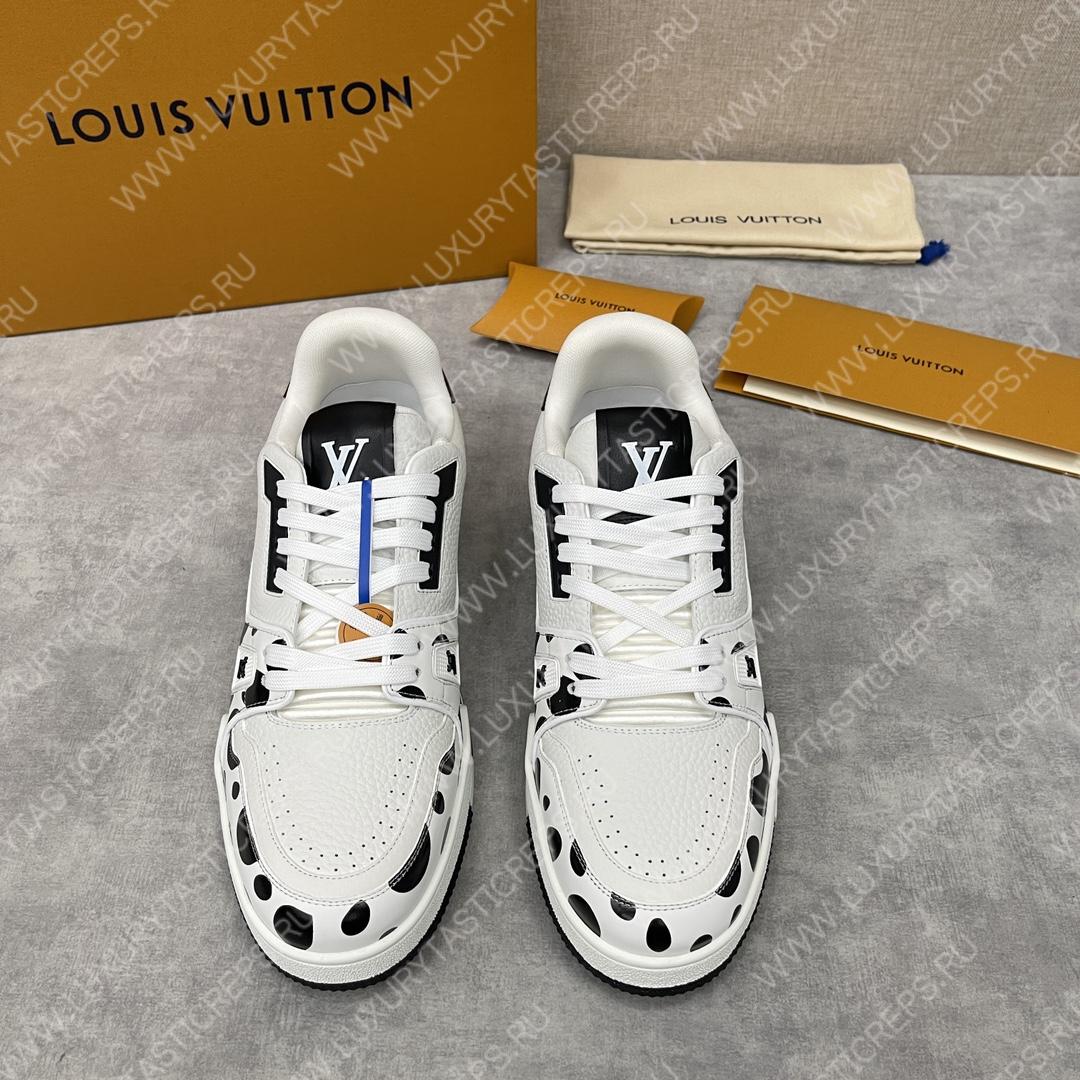 l**is V*t*n infinity dot sneakers black and white 1ab9h7