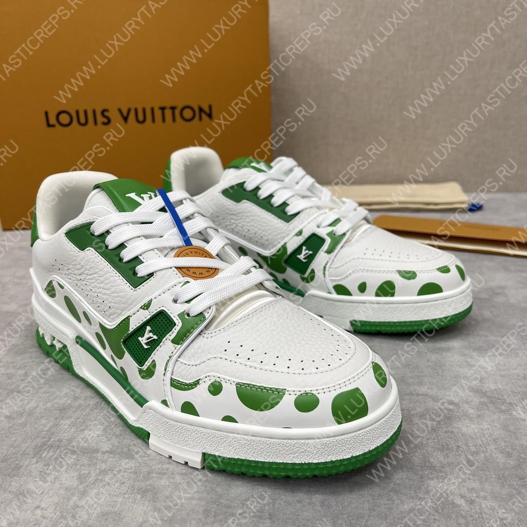 l**is V*t*n infinity dot sneakers green and white 1ab9h7