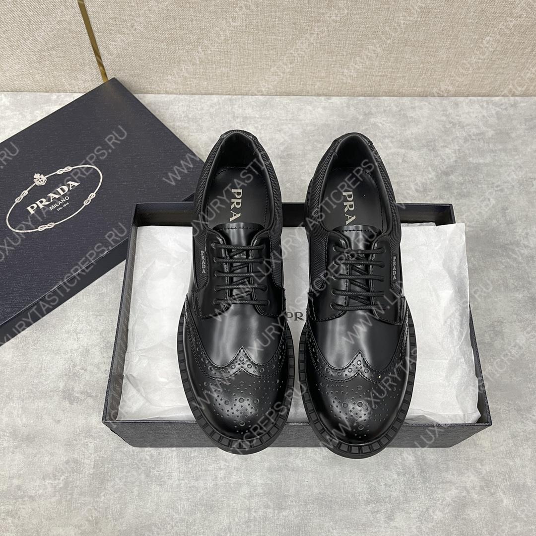 Pra*a derby brogue shoes black 2ee307