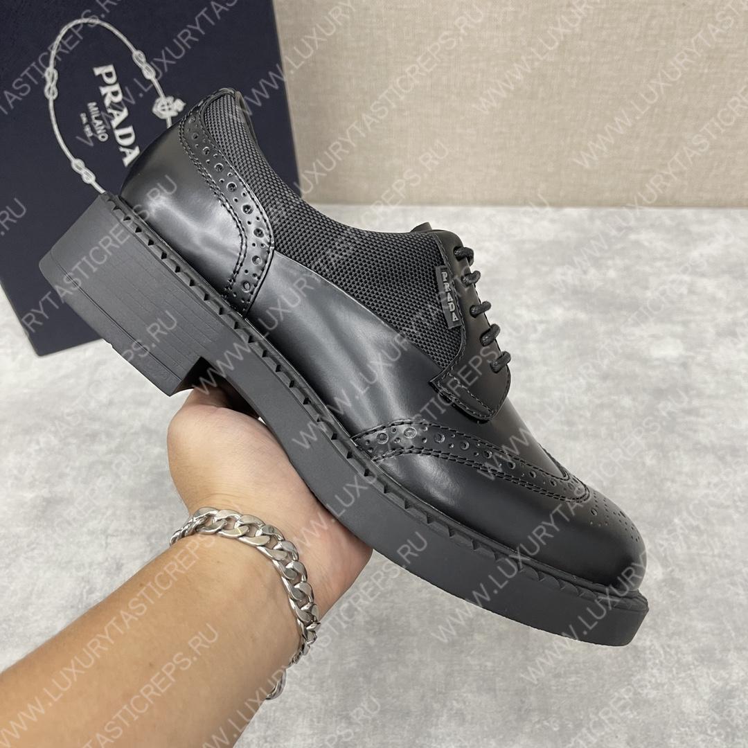 Pra*a derby brogue shoes black 2ee307