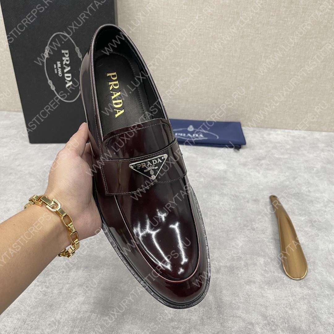 Pra*a loafers burgundy 2db180
