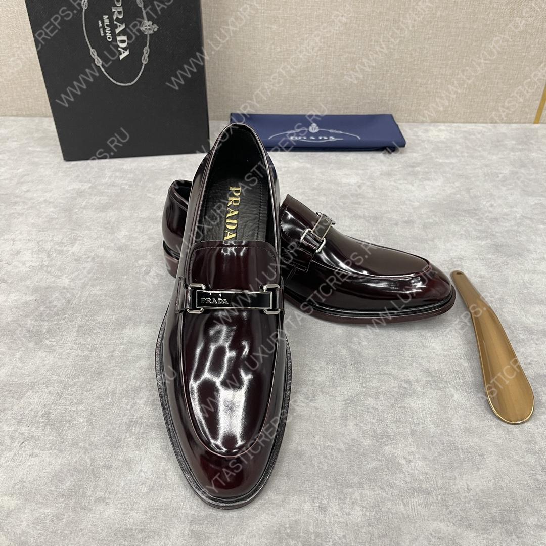Pra*a loafers burgundy 2db180