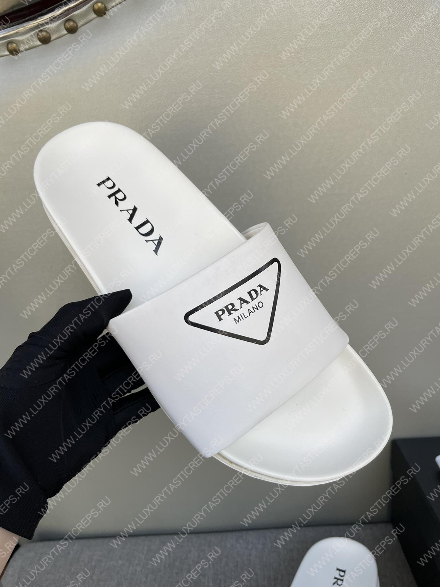 Pra*a rubber slides white 2x3085_3lkv_f0002