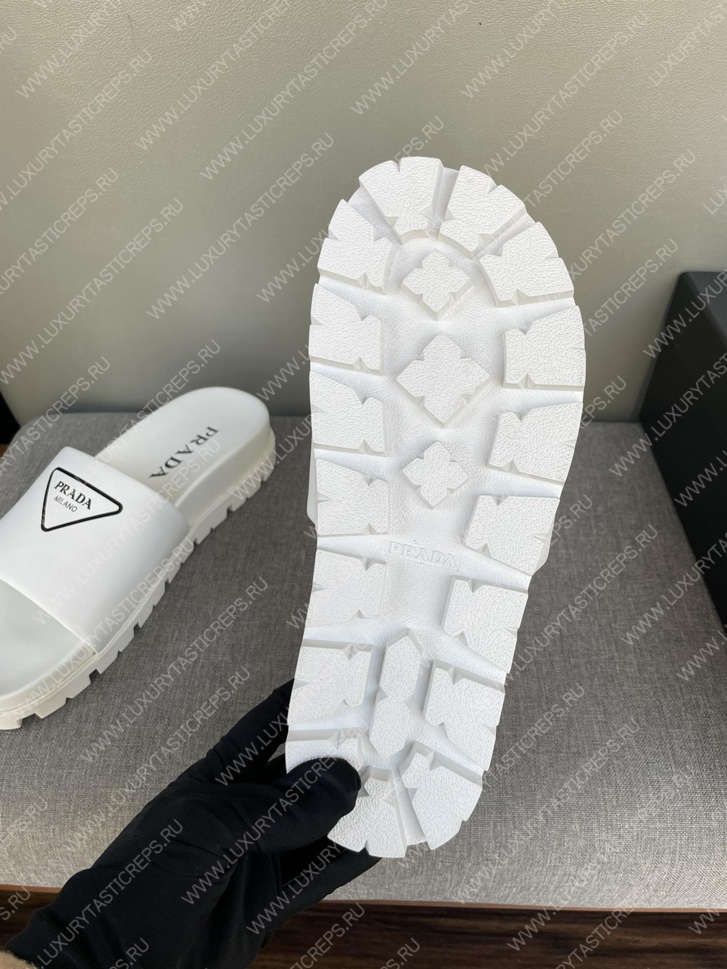 Pra*a rubber slides white 2x3085_3lkv_f0002