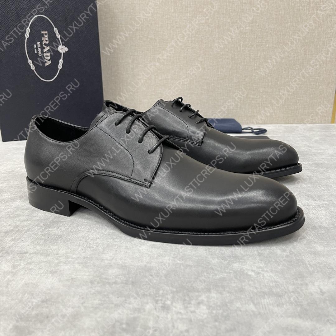 Pra*a saffiano oxford shoes black 2eb172