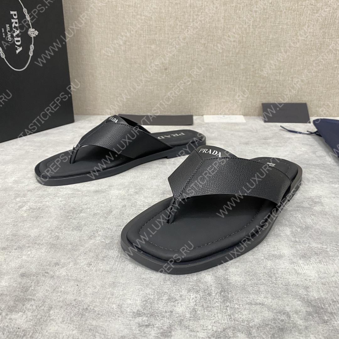 Pra*a leather sandals black 2y3028