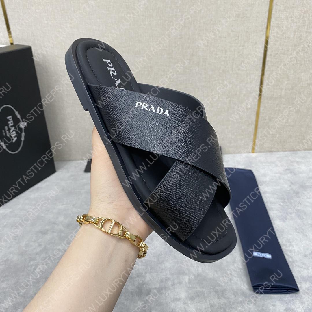 Pra*a leather sandals black 2x9928