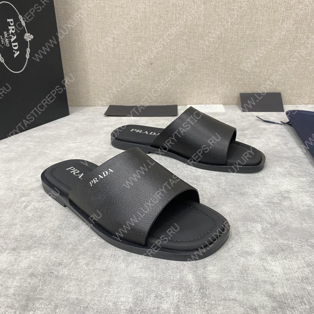 Pra*a leather sandals black 2y5018