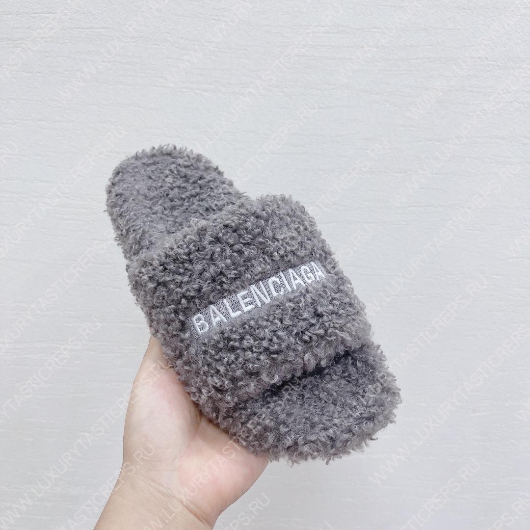 Ba*len*cia*ga slide light grey 654261w2do11096