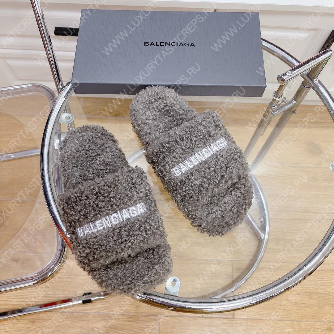 Ba*len*cia*ga slide light grey 654261w2do11096