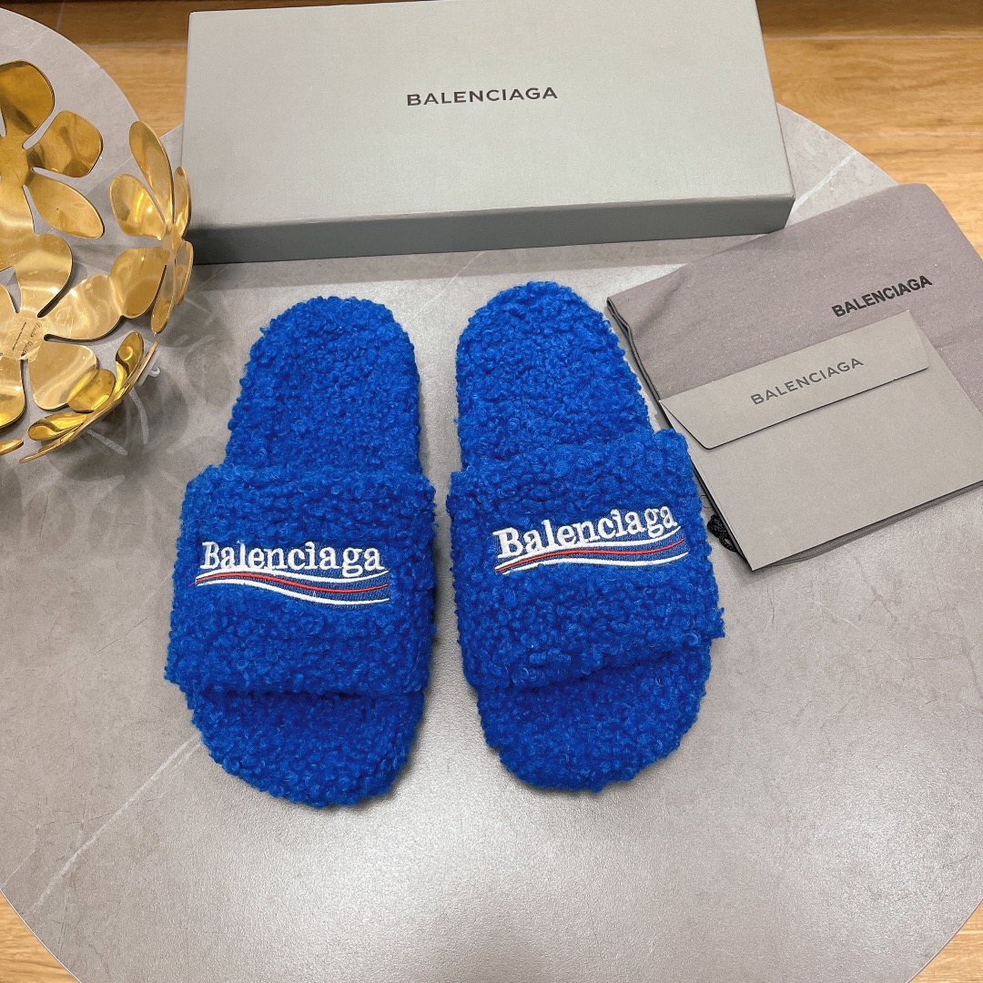 Ba*len*cia*ga slide dark blue 654261w2do11096