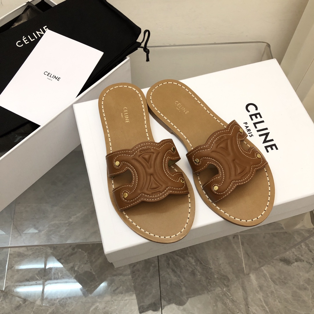 Ce**e triomphe mule brown 352413093c