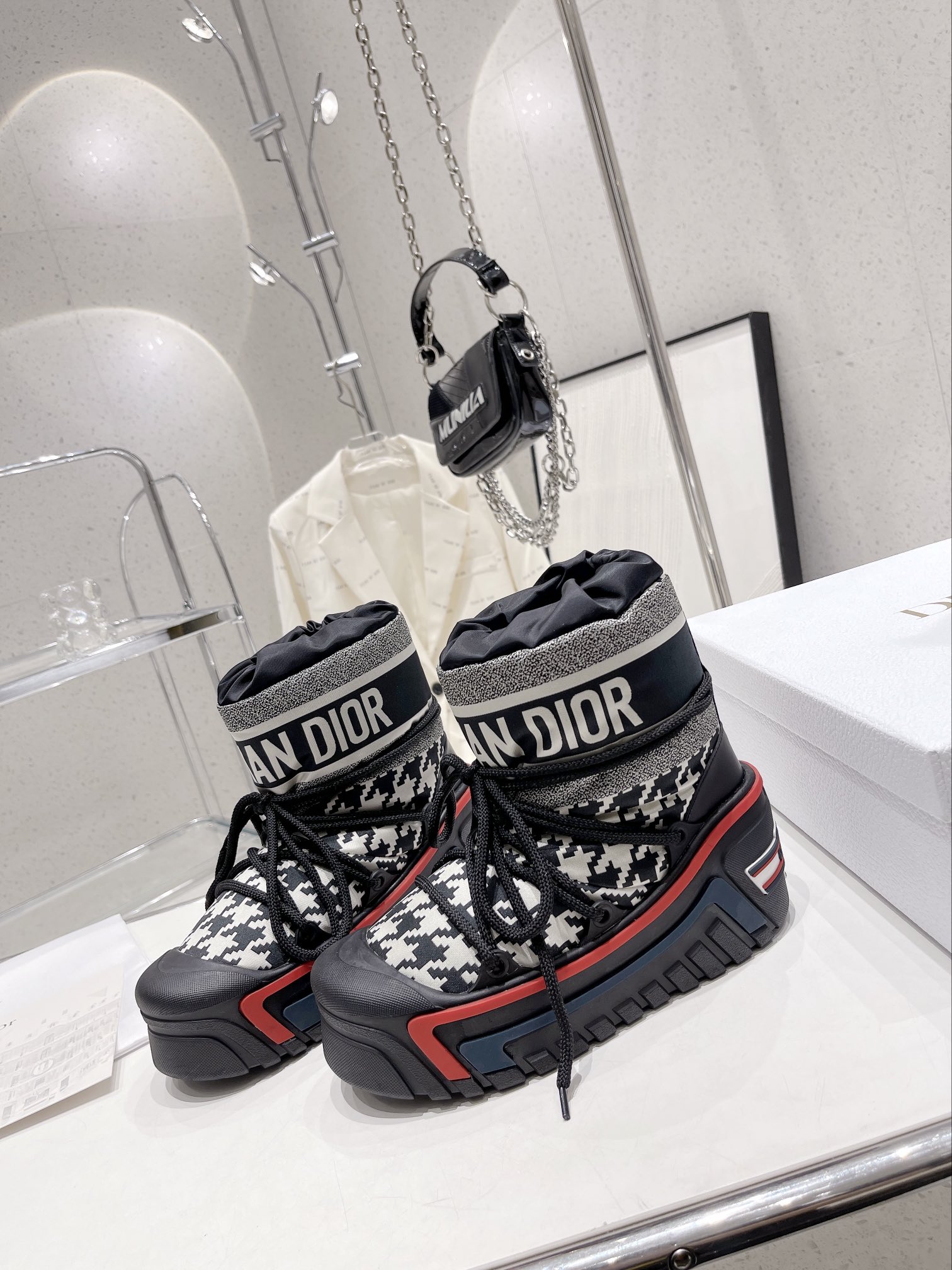 D*or alps snow ankle boot black/white kci685osy