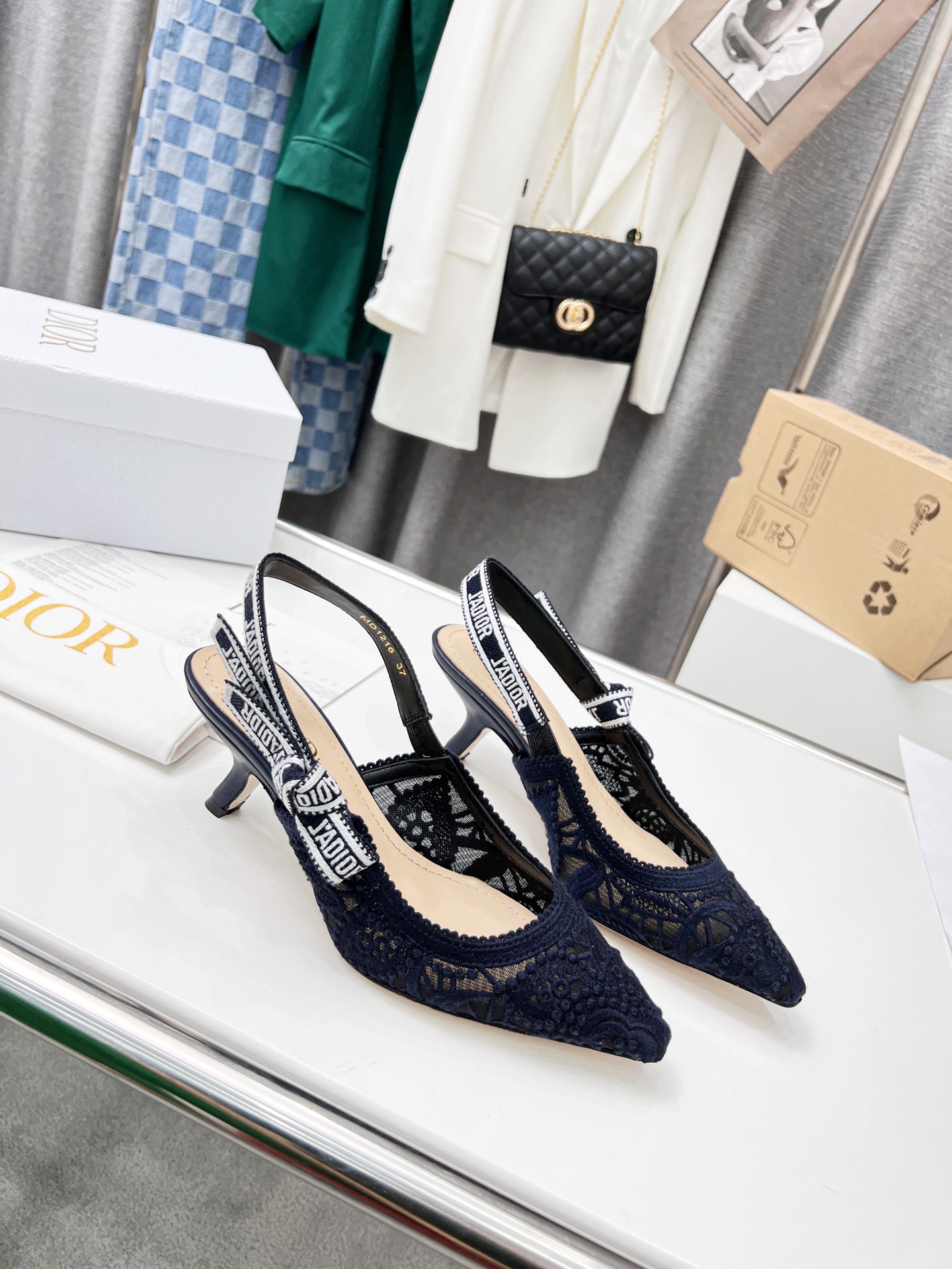 D*or j’aD*or slingback pump navy blue kdp944mcm