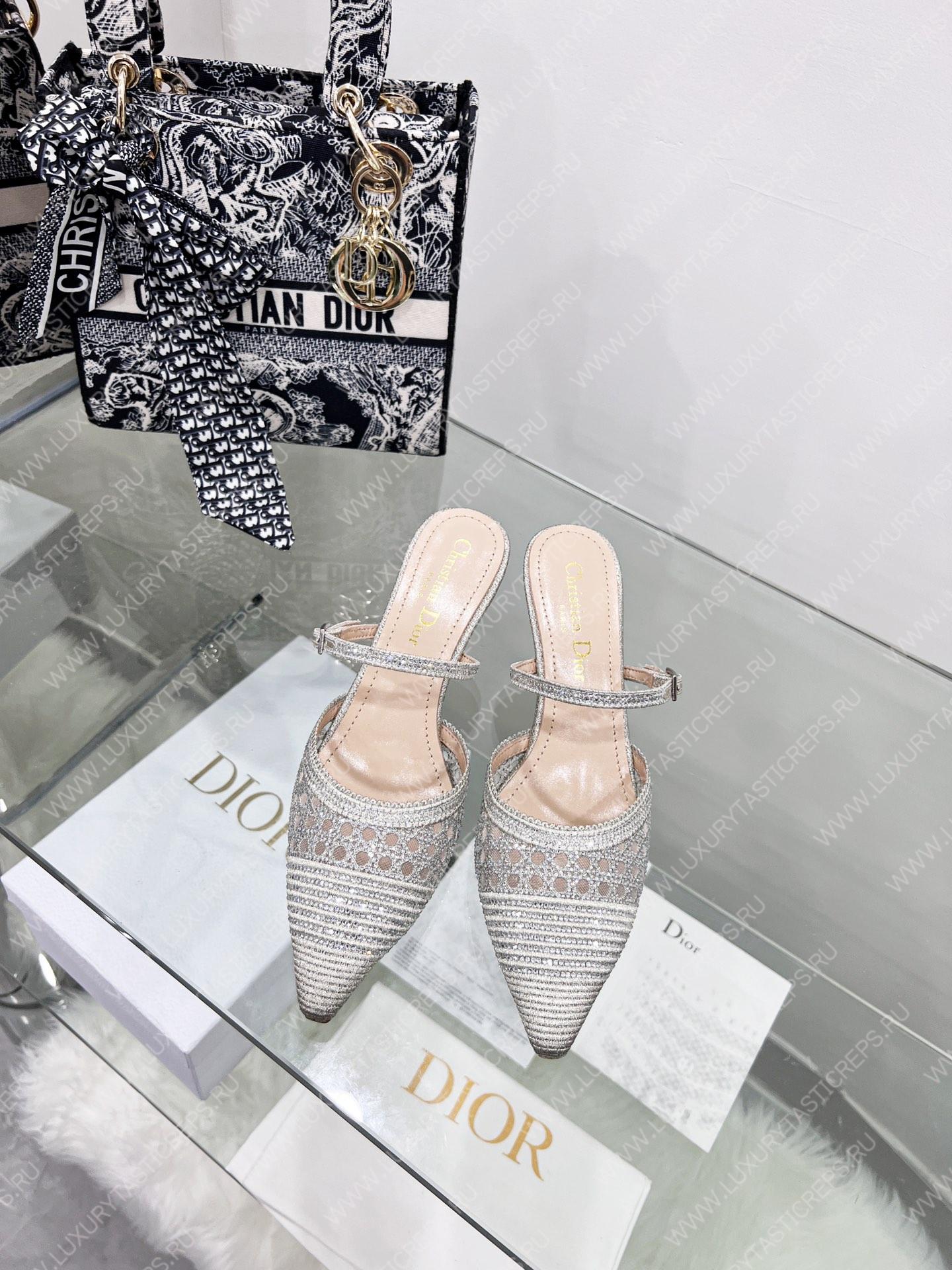 D*or capture heeled mule grey kcp927sry