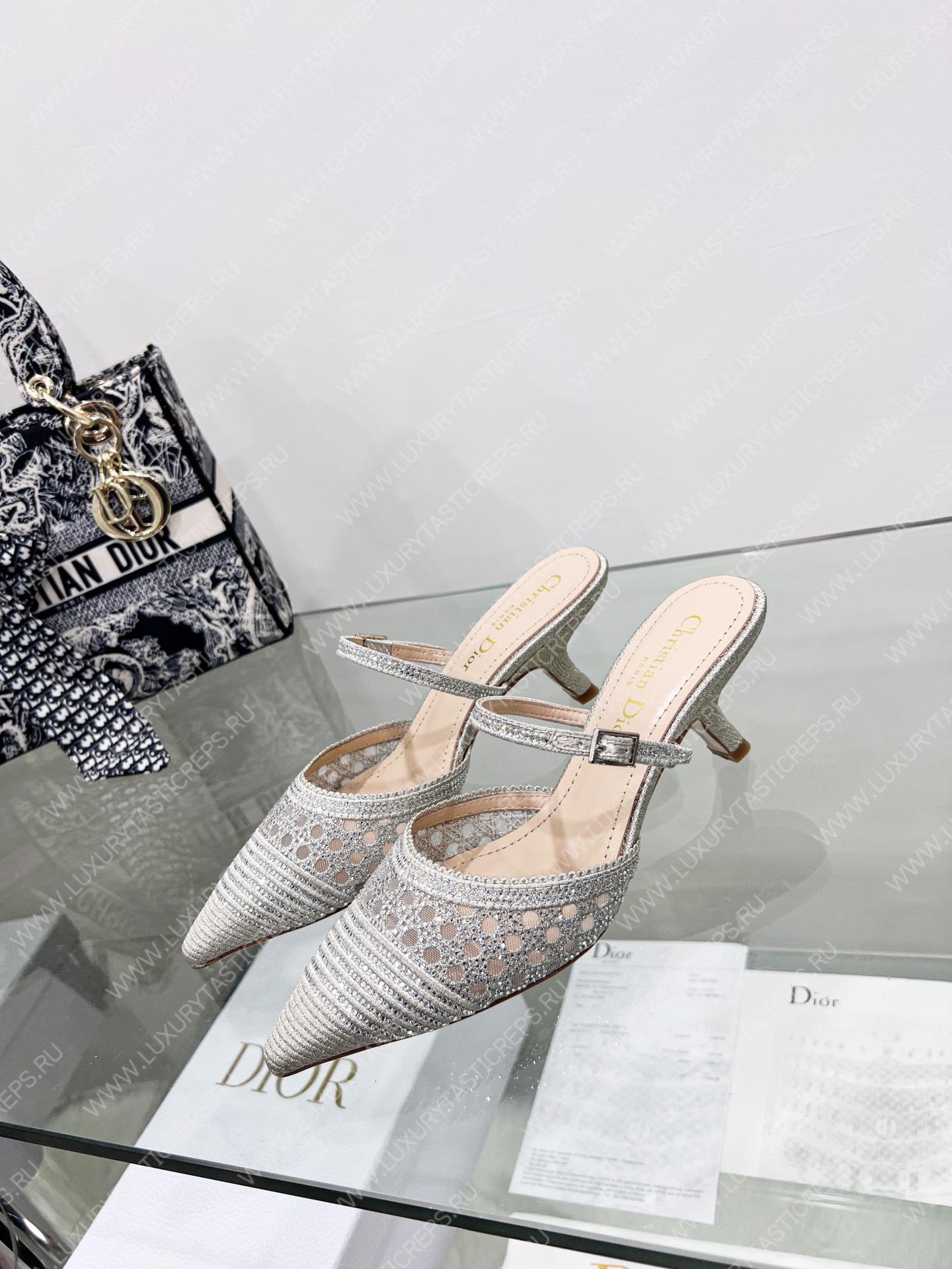 D*or capture heeled mule grey kcp927sry