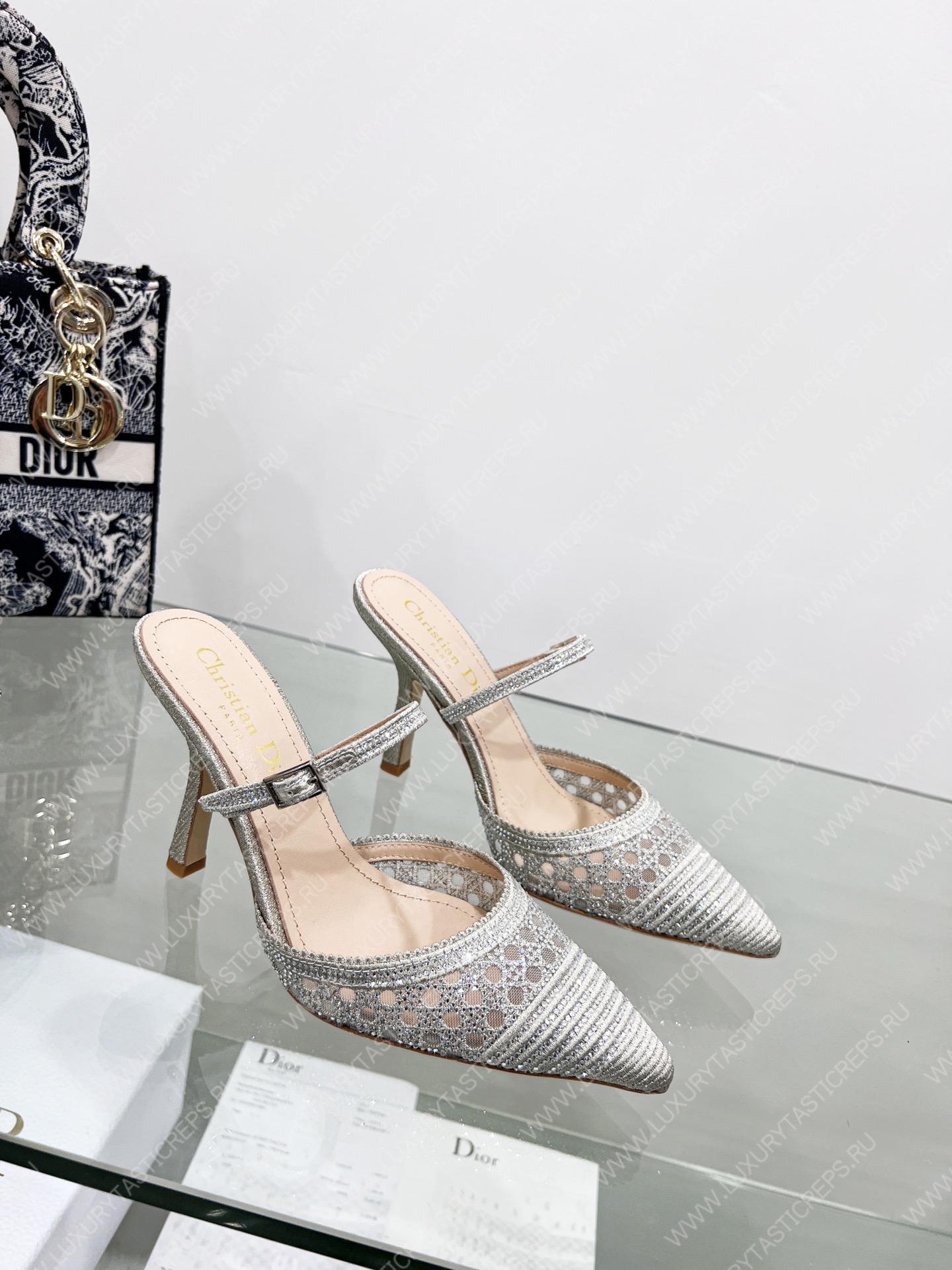 D*or capture heeled mule grey kcp927sry