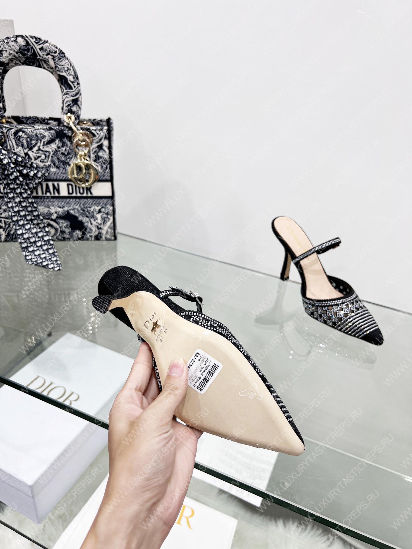 D*or capture heeled mule black kcp927sry