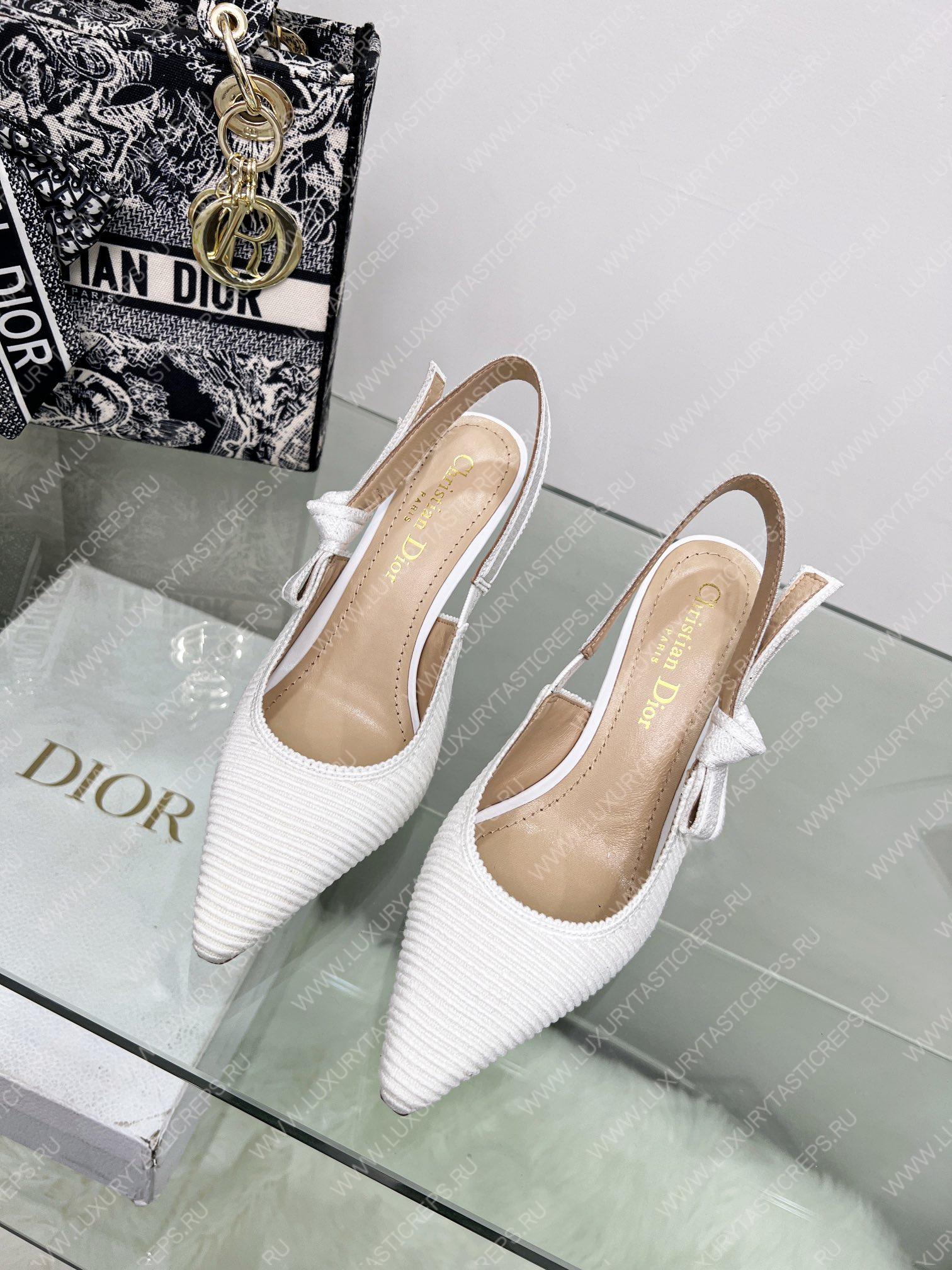 D*or j’aD*or slingback pump white kdc201tfl