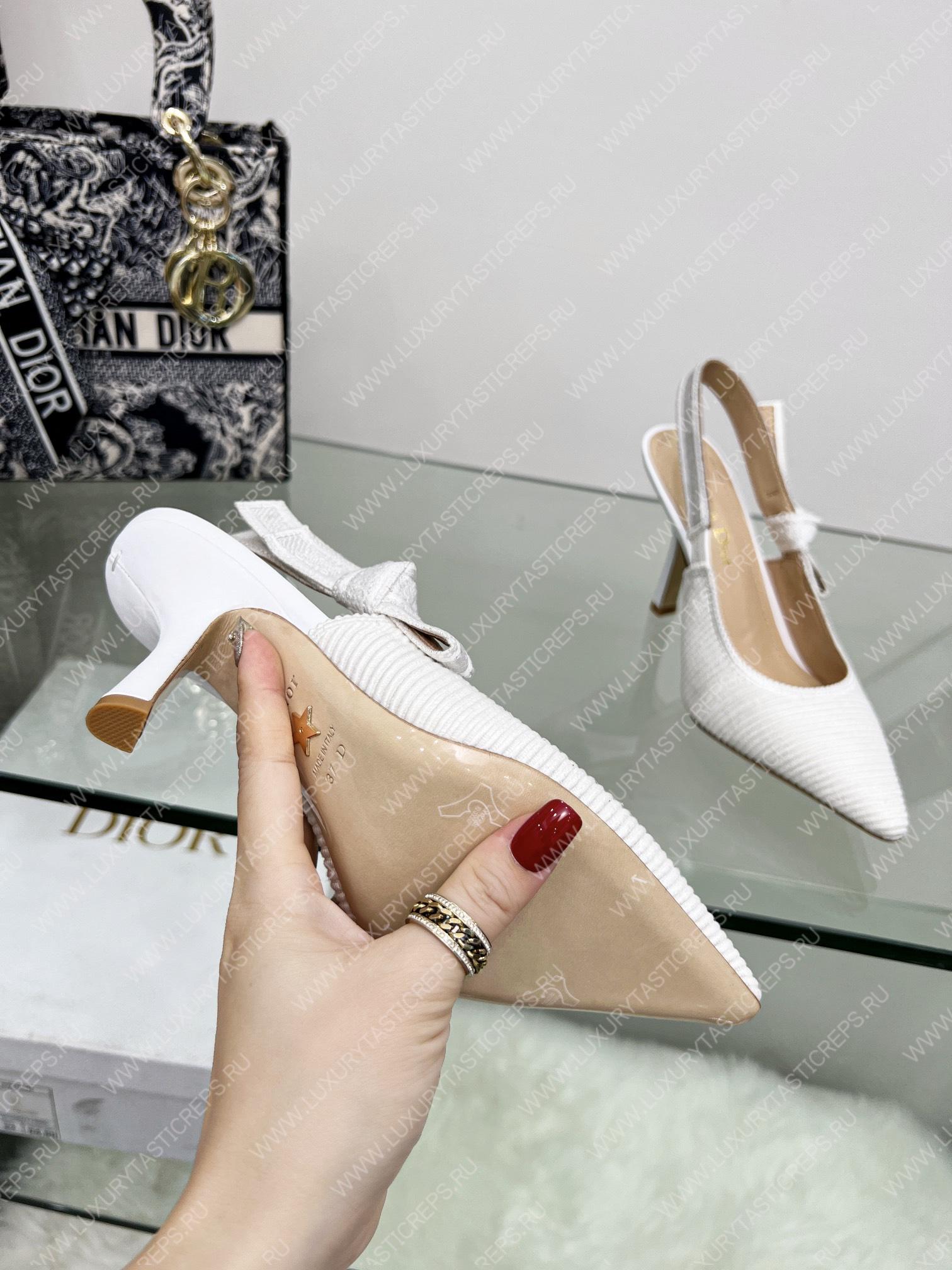 D*or j’aD*or slingback pump white kdc201tfl