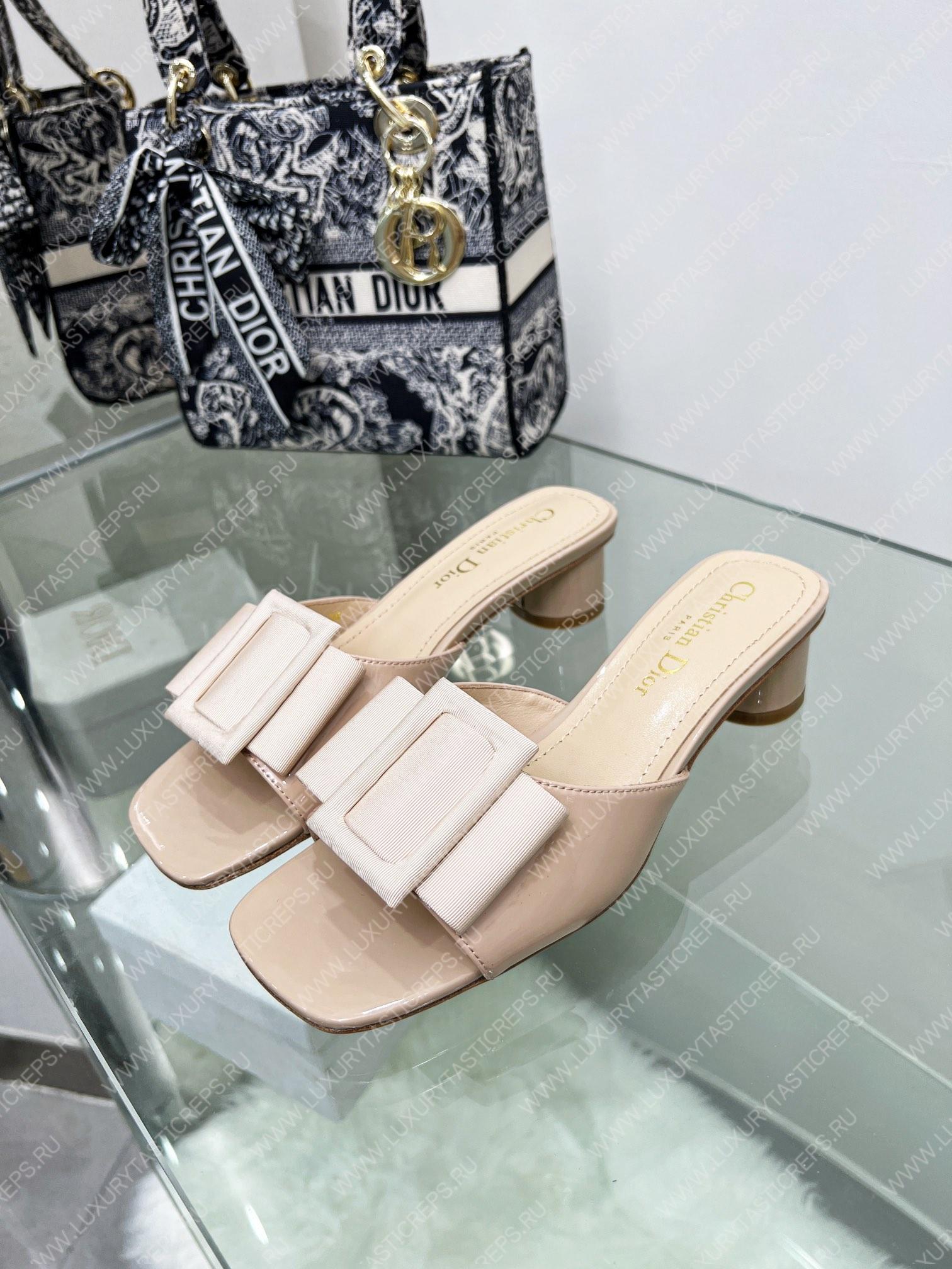 D*or idylle heeled slide nude kcq768cst