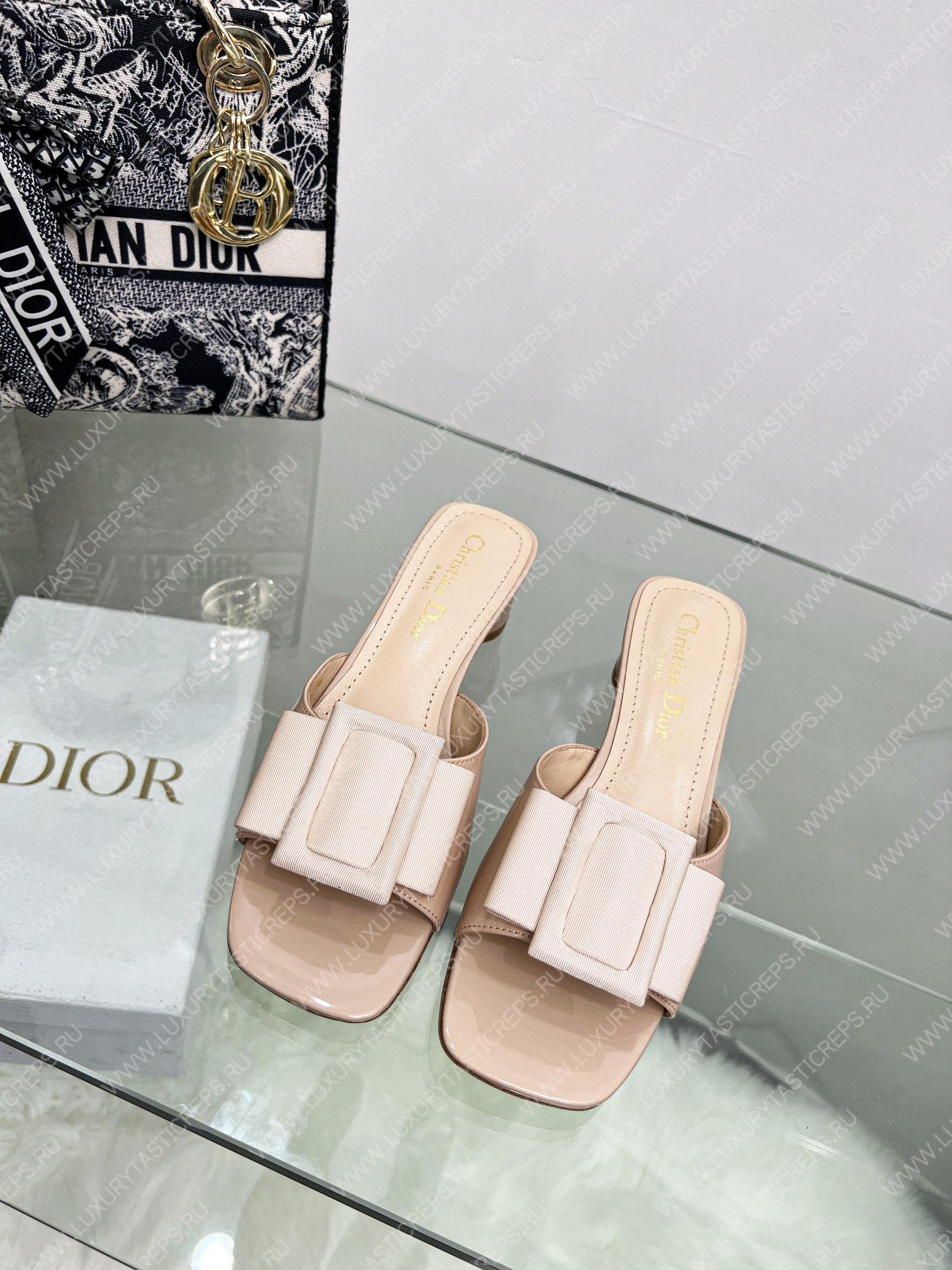 D*or idylle heeled slide nude kcq768cst