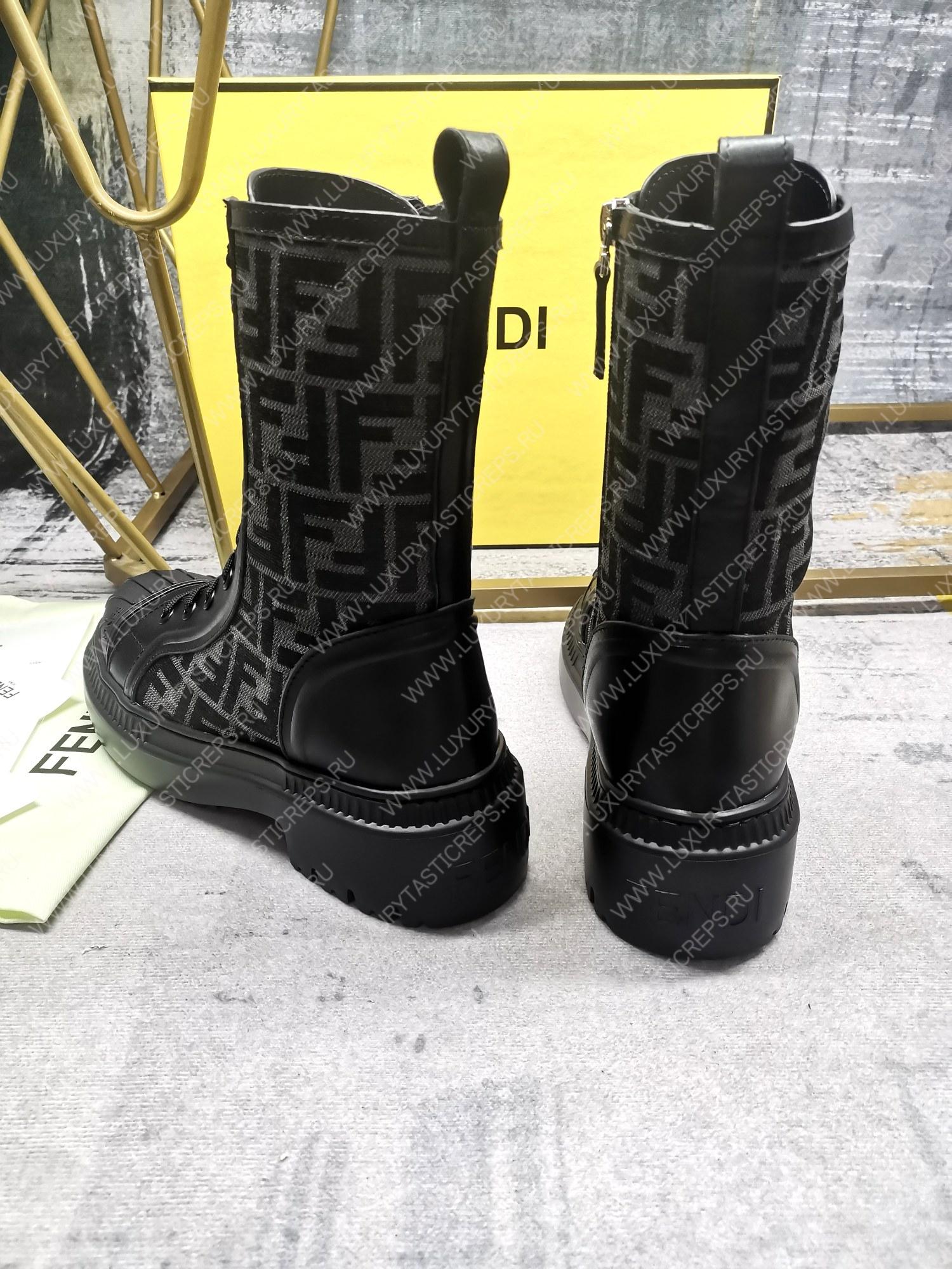 F**di domino biker booties black 8t8353ajzff0tuy