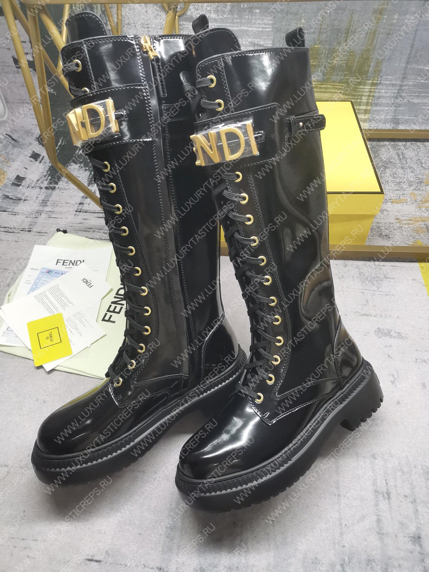 F**di F**digraphy biker boots black 8t8355aky6f1h1k