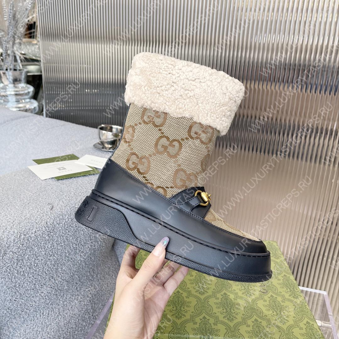 G*u*i fria wool ankle boot beige 550036